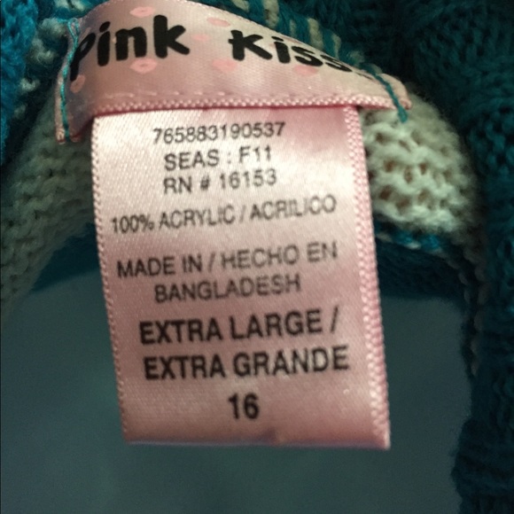 THIS ITEM SOLD - Pink Kiss Girls Striped Cardigan - Picture 8 of 8